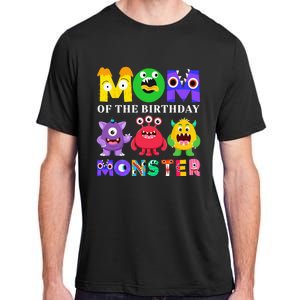 Mom Little Monster 1st Birthday Party Family Monster Adult ChromaSoft Performance T-Shirt