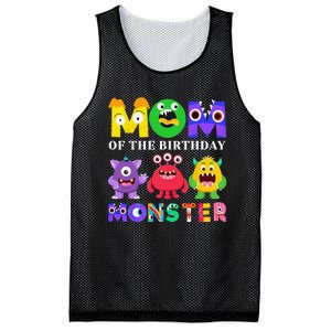 Mom Little Monster 1st Birthday Party Family Monster Mesh Reversible Basketball Jersey Tank