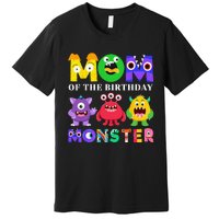 Mom Little Monster 1st Birthday Party Family Monster Premium T-Shirt