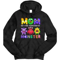 Mom Little Monster 1st Birthday Party Family Monster Tie Dye Hoodie