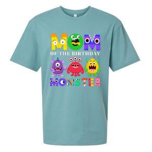 Mom Little Monster 1st Birthday Party Family Monster Sueded Cloud Jersey T-Shirt