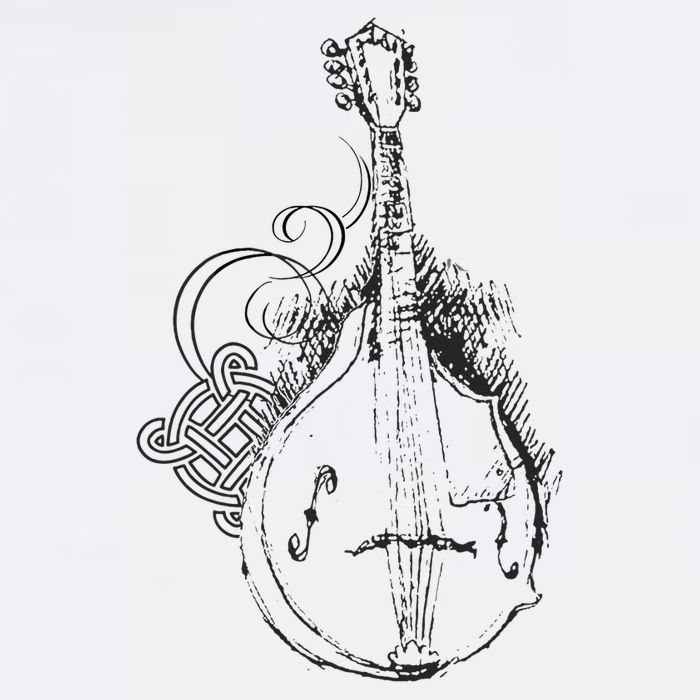 Mandolin Live Music Lover Bluegrass Festival Cooling Performance Crew T-Shirt