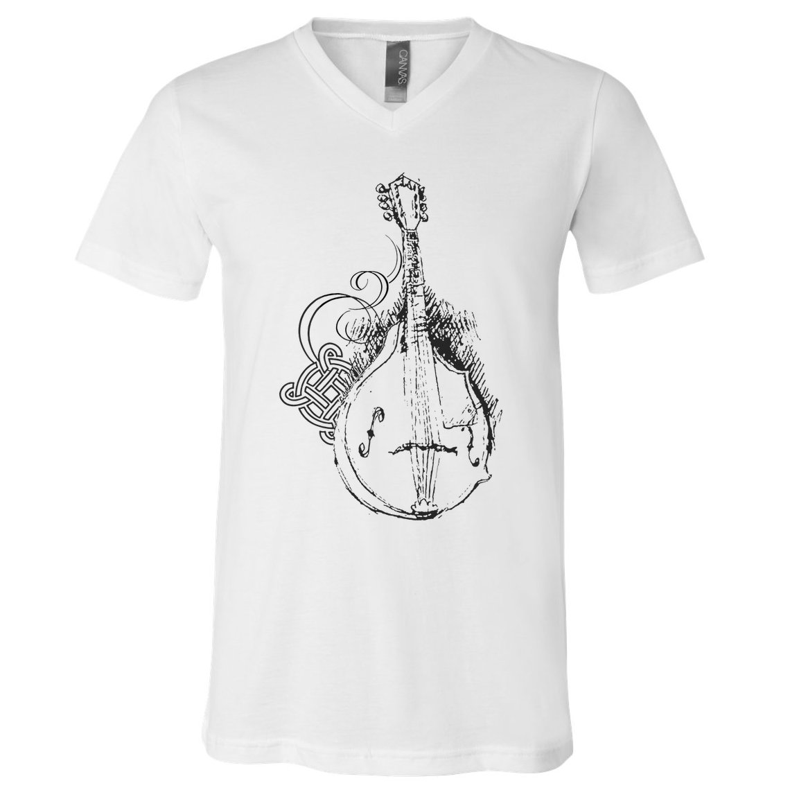 Mandolin Live Music Lover Bluegrass Festival V-Neck T-Shirt
