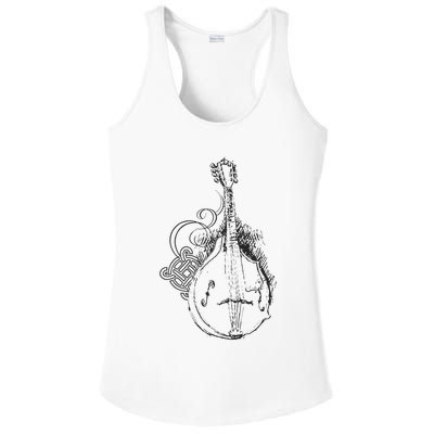 Mandolin Live Music Lover Bluegrass Festival Ladies PosiCharge Competitor Racerback Tank