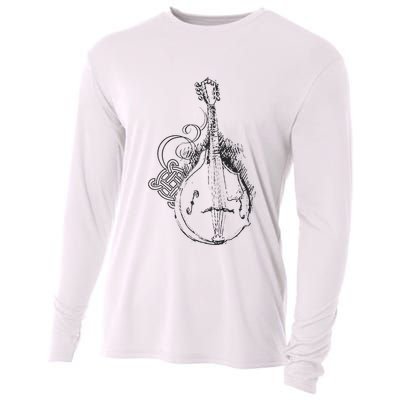 Mandolin Live Music Lover Bluegrass Festival Cooling Performance Long Sleeve Crew