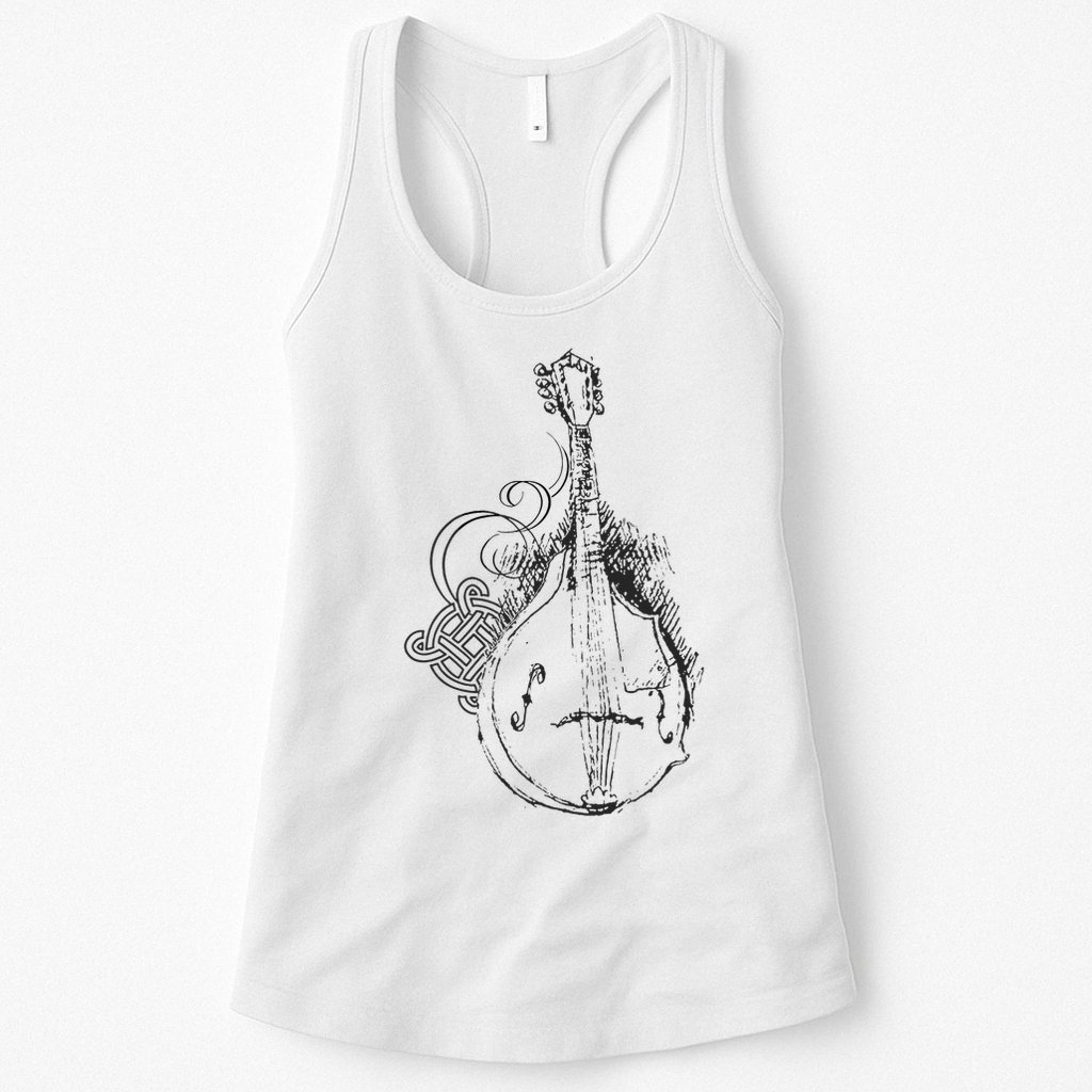 Mandolin Live Music Lover Bluegrass Festival Womens Tank Top