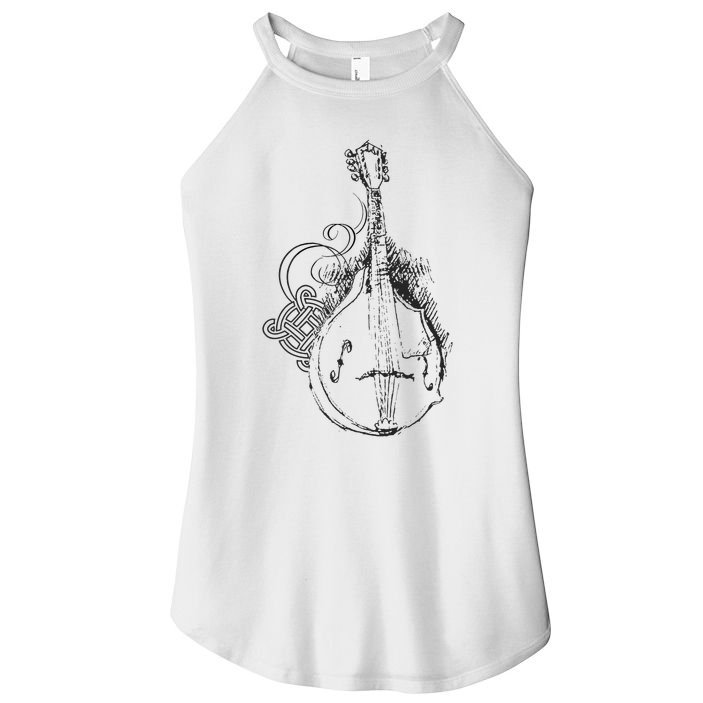 Mandolin Live Music Lover Bluegrass Festival Women's Perfect Tri Rocker Tank