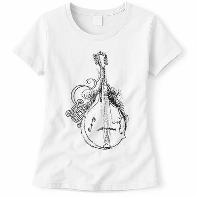Mandolin Live Music Lover Bluegrass Festival Womens T-Shirt