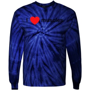 Muscle Lover Tie-Dye Long Sleeve Shirt