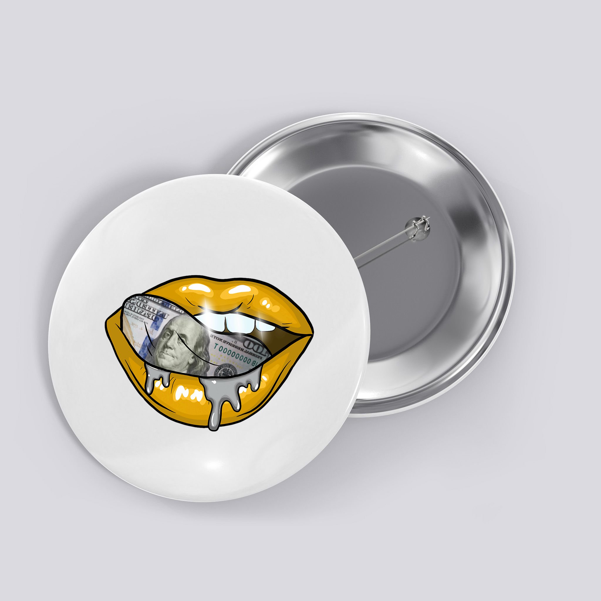 Money Lips Button