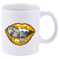Money Lips 11oz C Handle Ceramic Mug