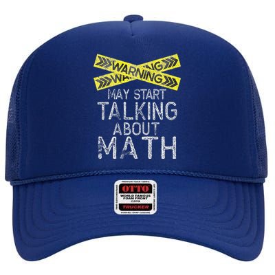 Math Lover Mathematics Math Student Funny Math  High Crown Mesh Back Trucker Hat