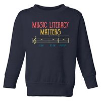 Music Literacy Matters I Like To Eat Puppies Retro Vintage Toddler Sweatshirt