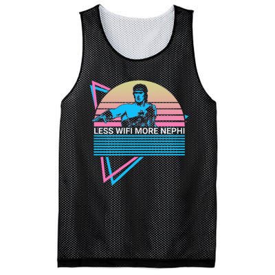 Mormon Lds Missionary Less Wifi More Nephi Mesh Reversible Basketball Jersey Tank