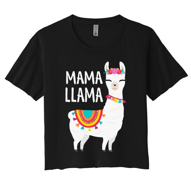 Mama Llama Mother Day Crop Top