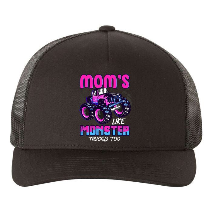 Moms Like Monster Trucks Too Yupoong Adult 5-Panel Trucker Hat