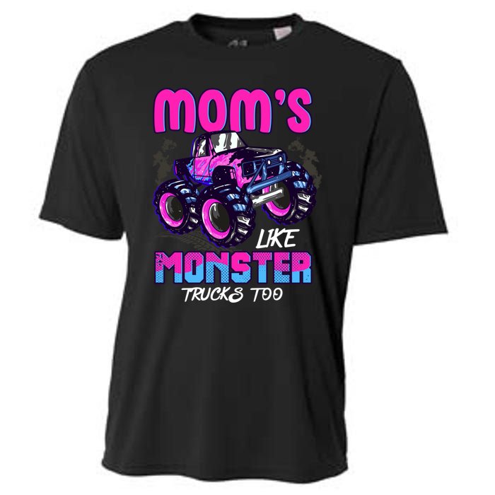 Moms Like Monster Trucks Too Cooling Performance Crew T-Shirt