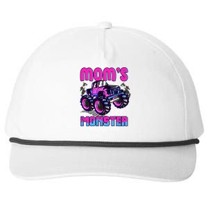 Moms Like Monster Trucks Too Snapback Five-Panel Rope Hat