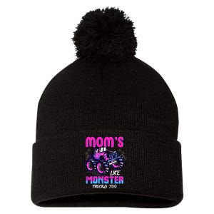 Moms Like Monster Trucks Too Pom Pom 12in Knit Beanie