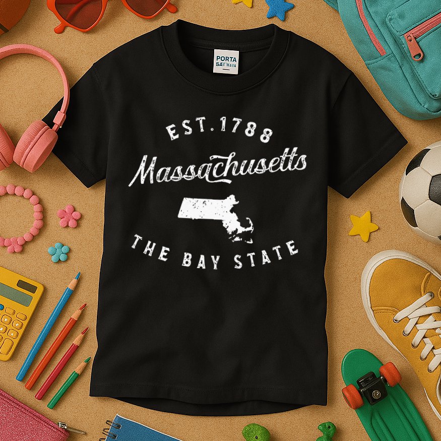 Massachusetts Lover Massachusetts Pride Massachusetts Kids T-Shirt