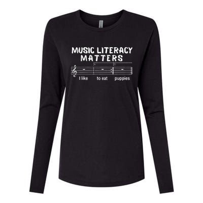 Music Literacy Matters Womens Cotton Relaxed Long Sleeve T-Shirt