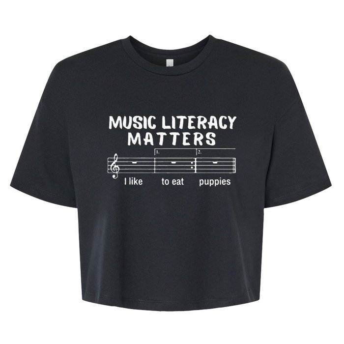 Music Literacy Matters Bella+Canvas Jersey Crop Tee