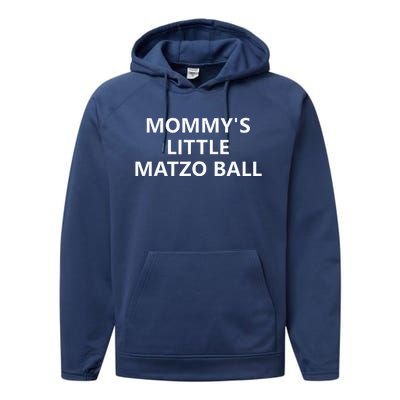 Mommy's Little Matzo Ball Performance Fleece Hoodie