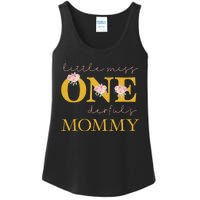 Mommy Little Miss Onederful Birthday Party 1 Year Old Ladies Essential Tank