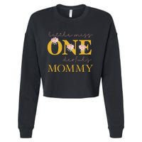 Mommy Little Miss Onederful Birthday Party 1 Year Old Cropped Pullover Crew