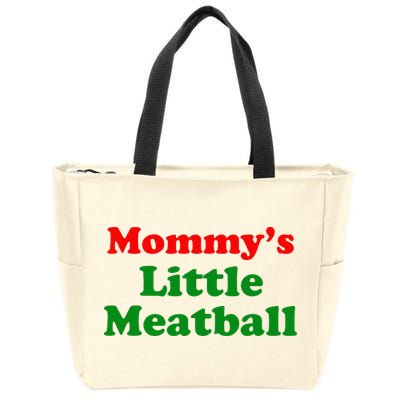 Mommys Little Meatball Funny Italian Joke Zip Tote Bag