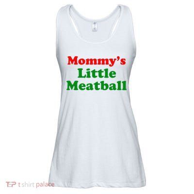 Mommys Little Meatball Funny Italian Joke Ladies Essential Flowy Tank
