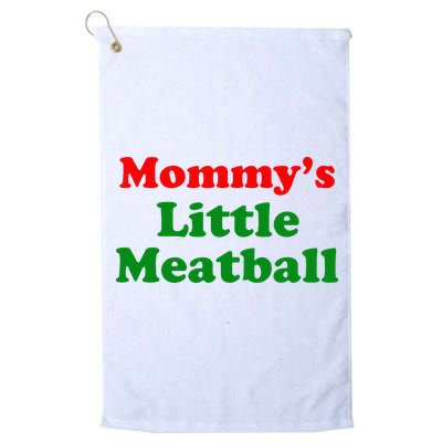 Mommys Little Meatball Funny Italian Joke Golf Towel