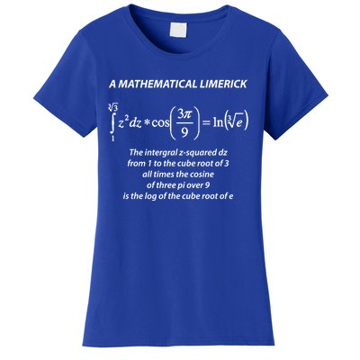 Mathematical Limerick Math Geek Nerd Gift Meaningful Gift Women's T-Shirt