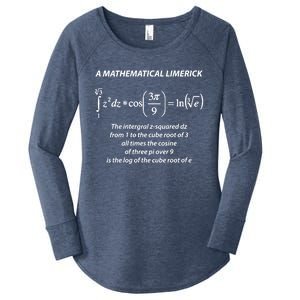 Mathematical Limerick Math Geek Nerd Gift Meaningful Gift Women's Perfect Tri Tunic Long Sleeve Shirt