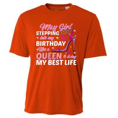 May Living My Best Life Bday Cooling Performance Crew T-Shirt