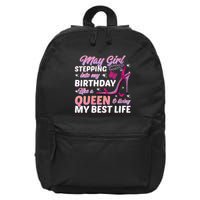 May Living My Best Life Bday 16 in Basic Backpack