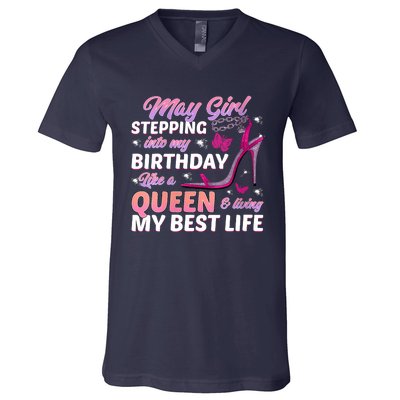 May Living My Best Life Bday V-Neck T-Shirt