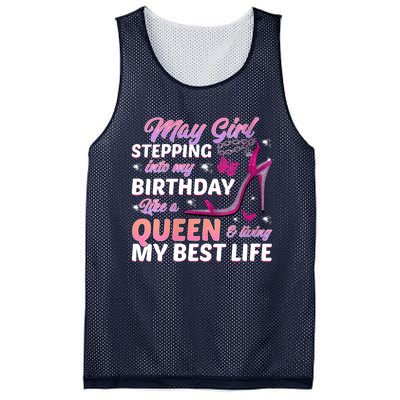 May Living My Best Life Bday Mesh Reversible Basketball Jersey Tank