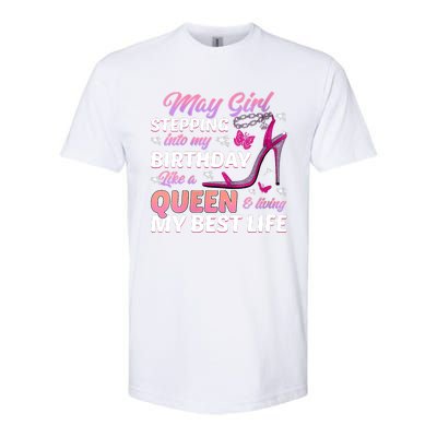 May Living My Best Life Bday Softstyle® CVC T-Shirt