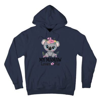 Mamaw Loves Me Grandchild Koala Tall Hoodie