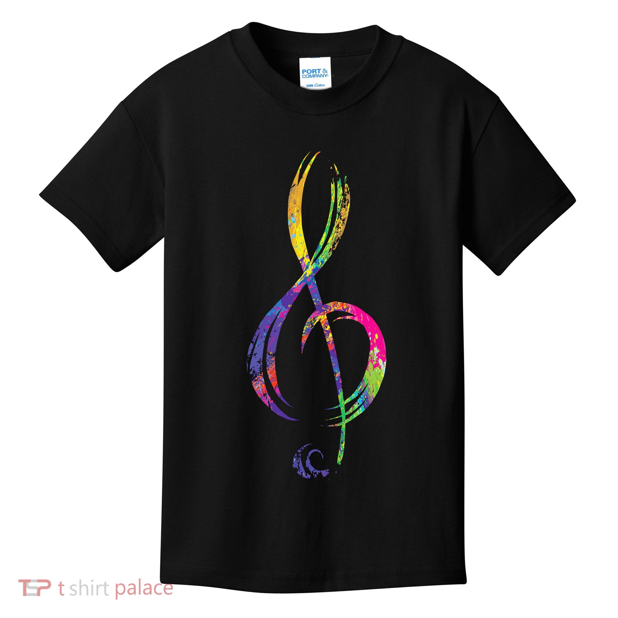 Musican Lover Musical Notes Just Music Kids T-Shirt