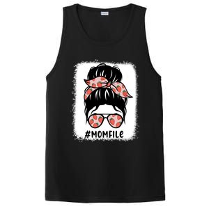 Mom Life Messy Bun Strawberry Lover Fruitarian Mother's Day Gift PosiCharge Competitor Tank