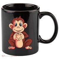 Monkey Lover 11oz C Handle Ceramic Mug