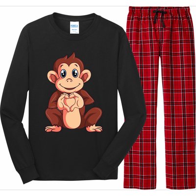 Monkey Lover Long Sleeve Pajama Set