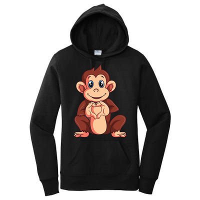 Monkey Lover Women's Pullover Hoodie