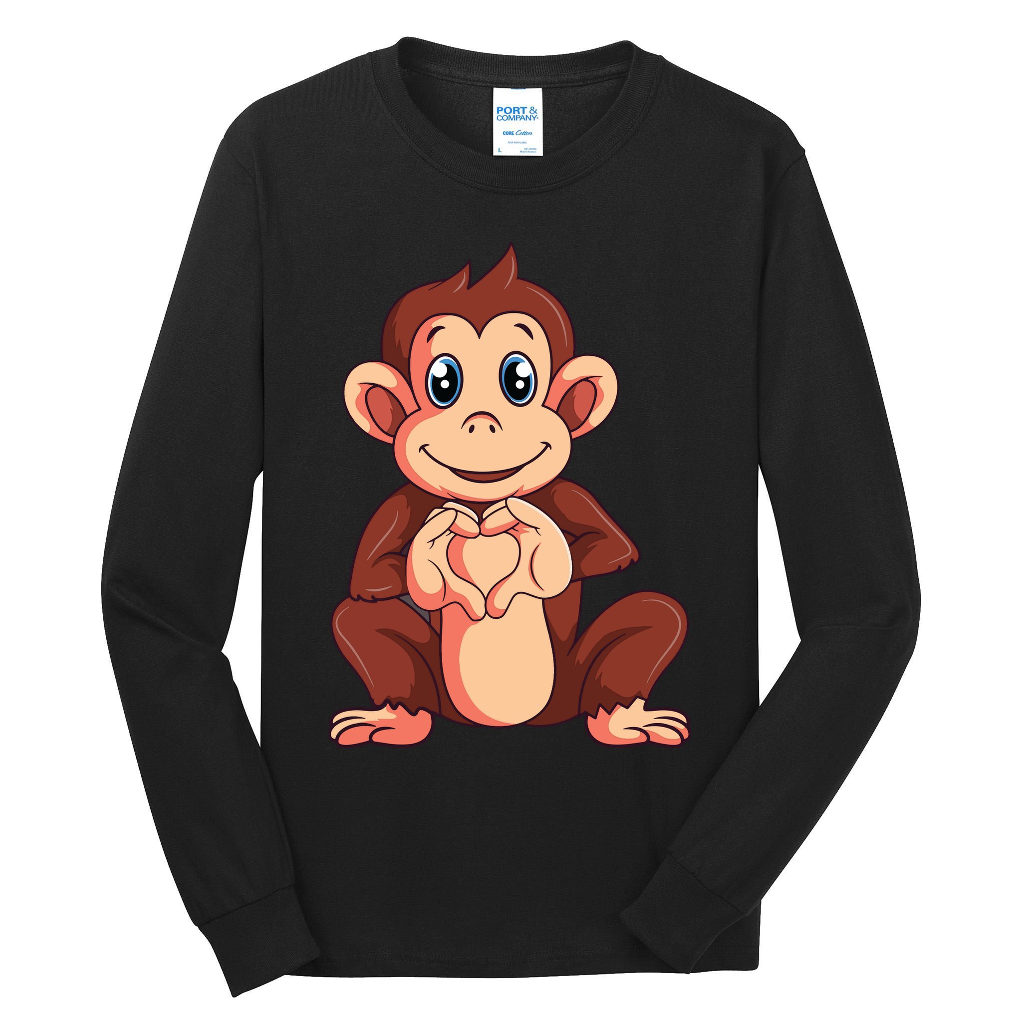 Monkey Lover Tall Long Sleeve T-Shirt