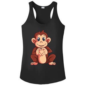 Monkey Lover Ladies PosiCharge Competitor Racerback Tank