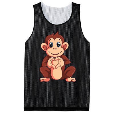 Monkey Lover Mesh Reversible Basketball Jersey Tank