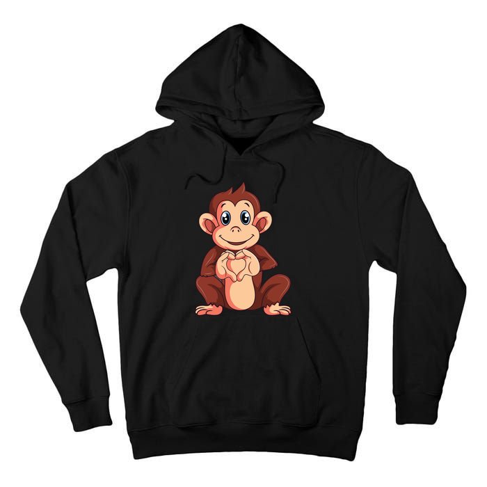 Monkey Lover Tall Hoodie