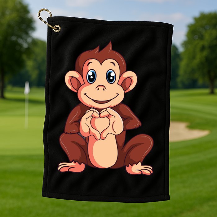 Monkey Lover Golf Towel